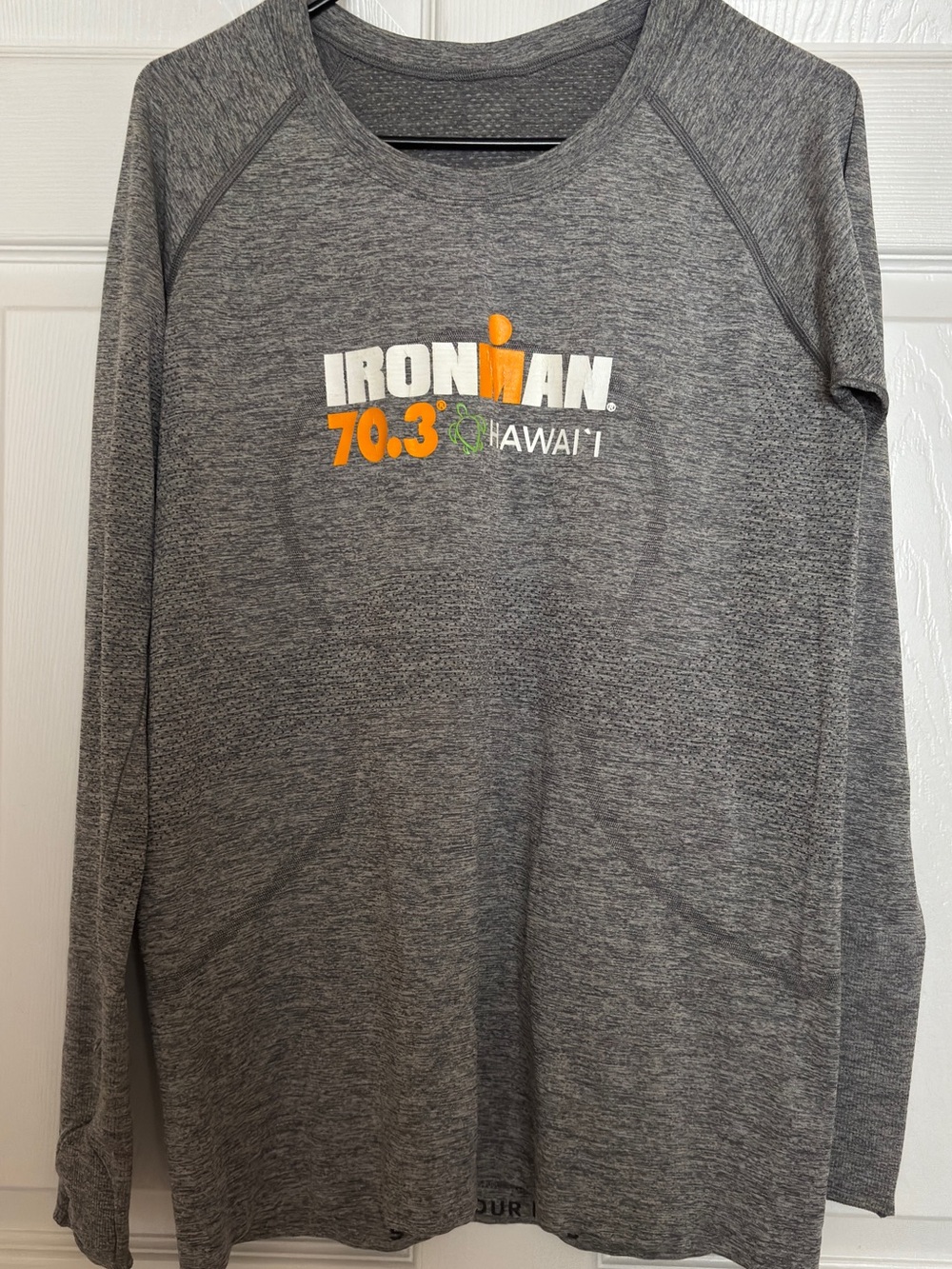 Ironman 70.3 Hawai'i Grey Long Sleeve Performance Tee